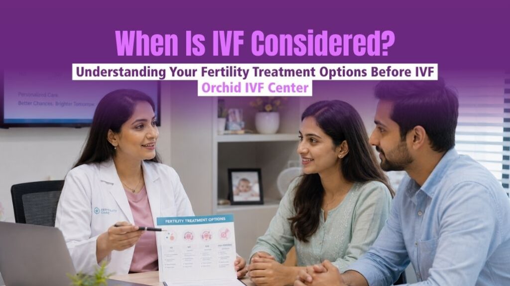 Fertility specialist explaining when IVF may be needed