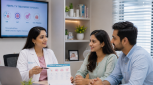Fertility specialist explaining when IVF may be needed